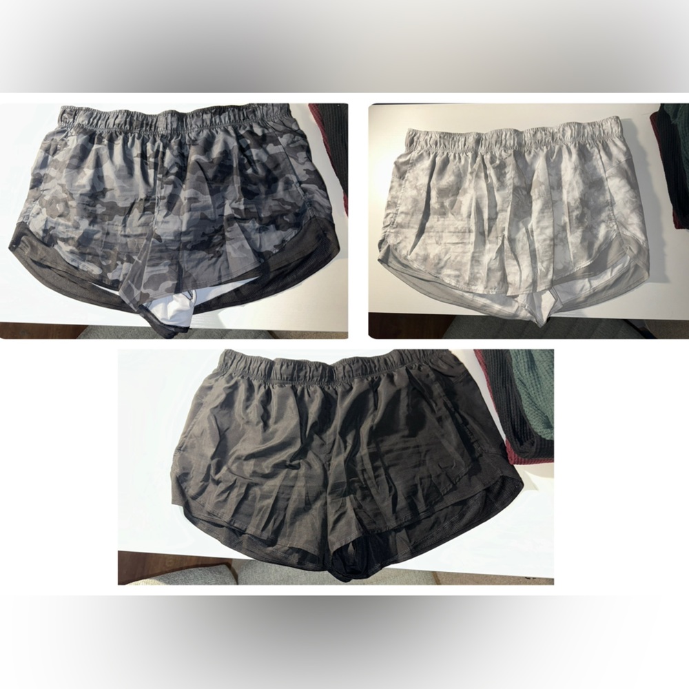 Women’s plus athletic shorts bundle (3 pairs)
